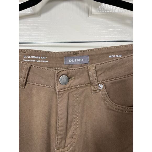 Dl1961 Pants Nick Slim DL Ultimate Knit Men’s Tan Blanchard 30x34 - Picture 2 of 7